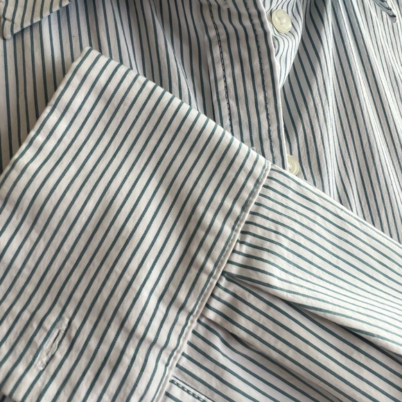 Women’s Striped Button Up Blouse - Picture 5 of 9